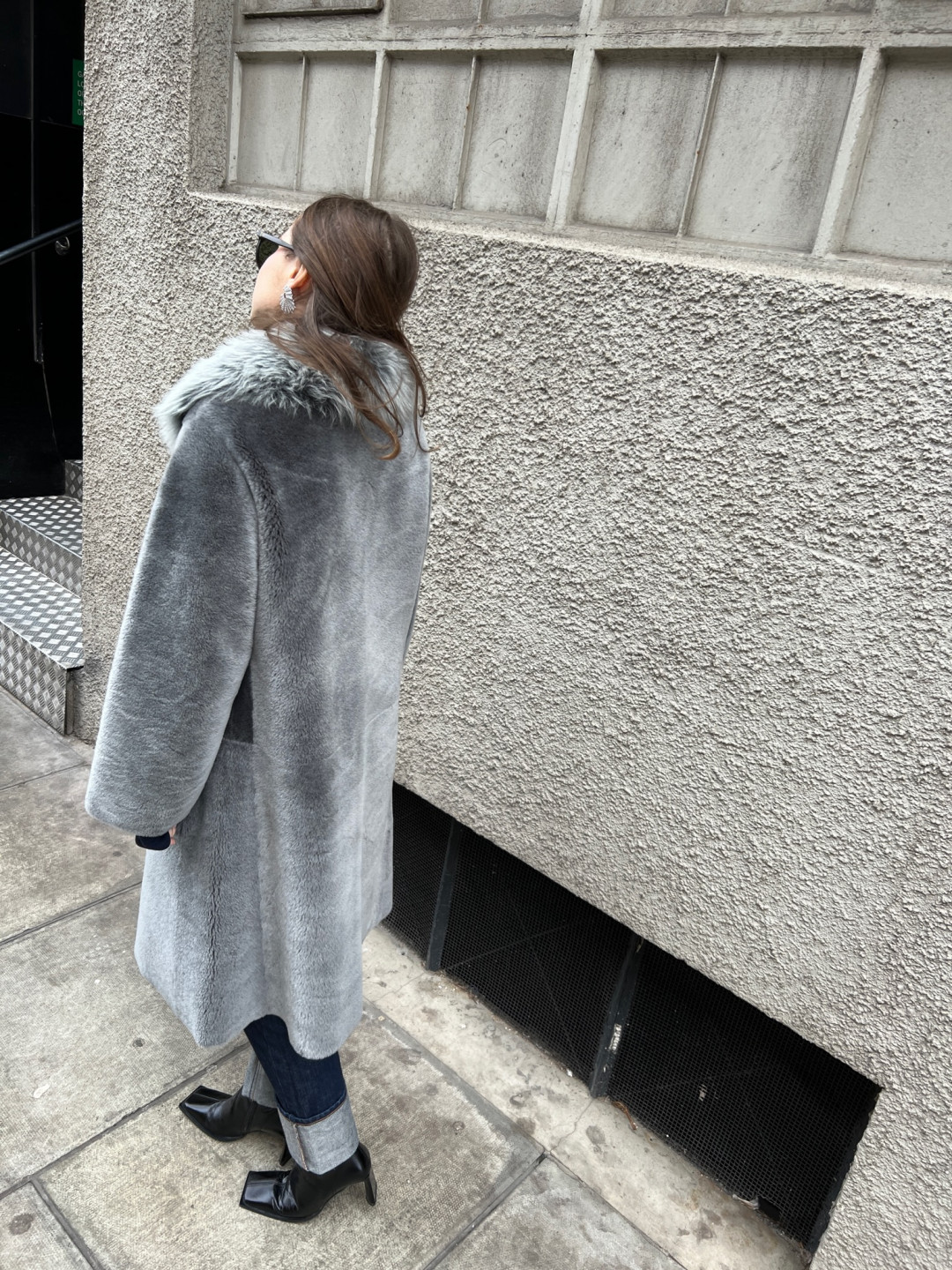 Claudia Shearling Coat by  on curated-crowd.com