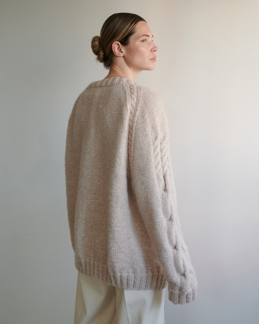Vilnele Merino Cardigan by The Knotty Ones on curated-crowd.com