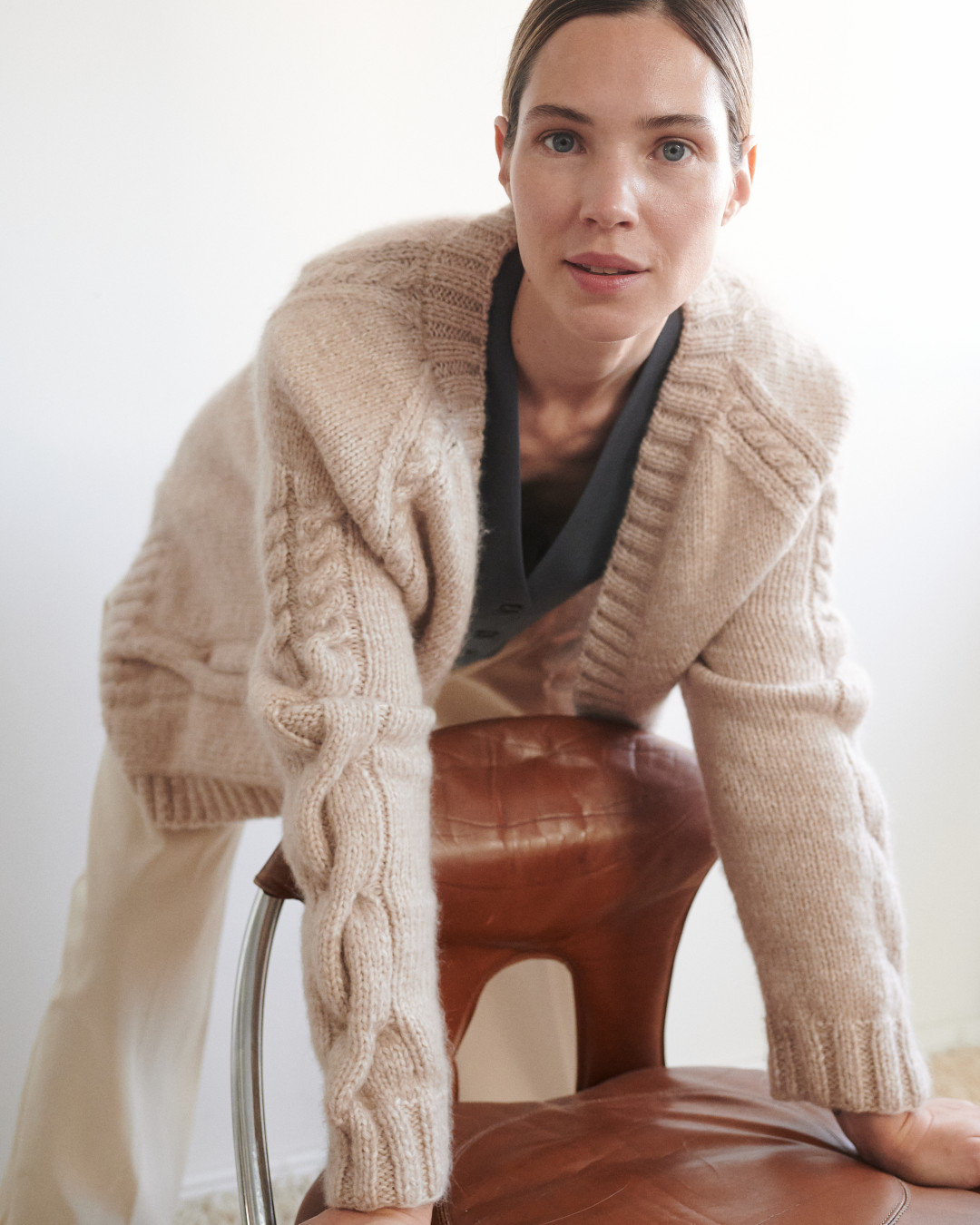 Vilnele Merino Cardigan by The Knotty Ones on curated-crowd.com