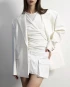 White Easy Blazer Oversized by KLEI STUDIO on curated-crowd.com