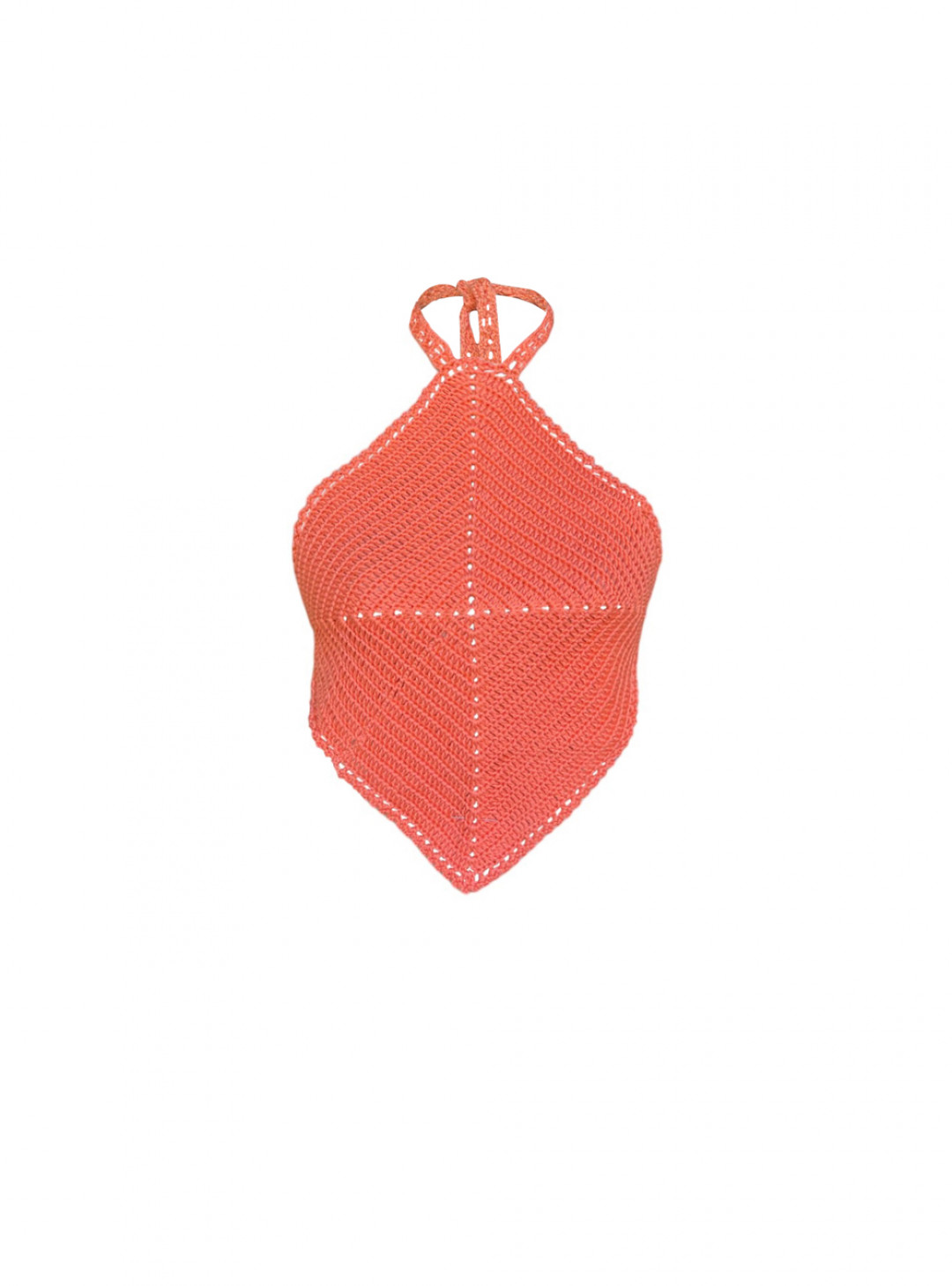 Suki Crochet Top Orange by  on curated-crowd.com