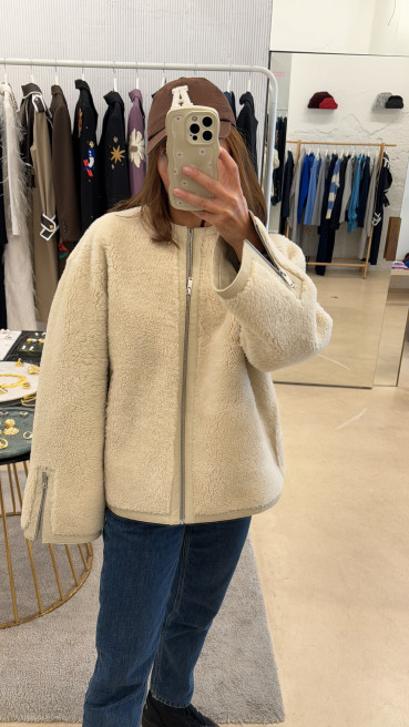 Mona Shearling Jacket by Curated Crowd Collective on curated-crowd.com