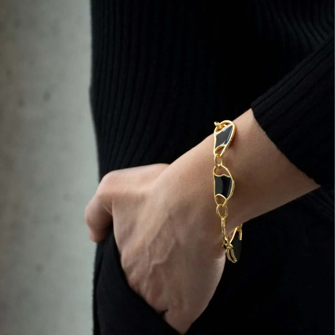 Camille Duo Bracelet in Black and Red by BOULO on curated-crowd.com