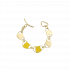 Camille Duo Bracelet with Mother of Pearl and Yellow by BOULO on curated-crowd.com