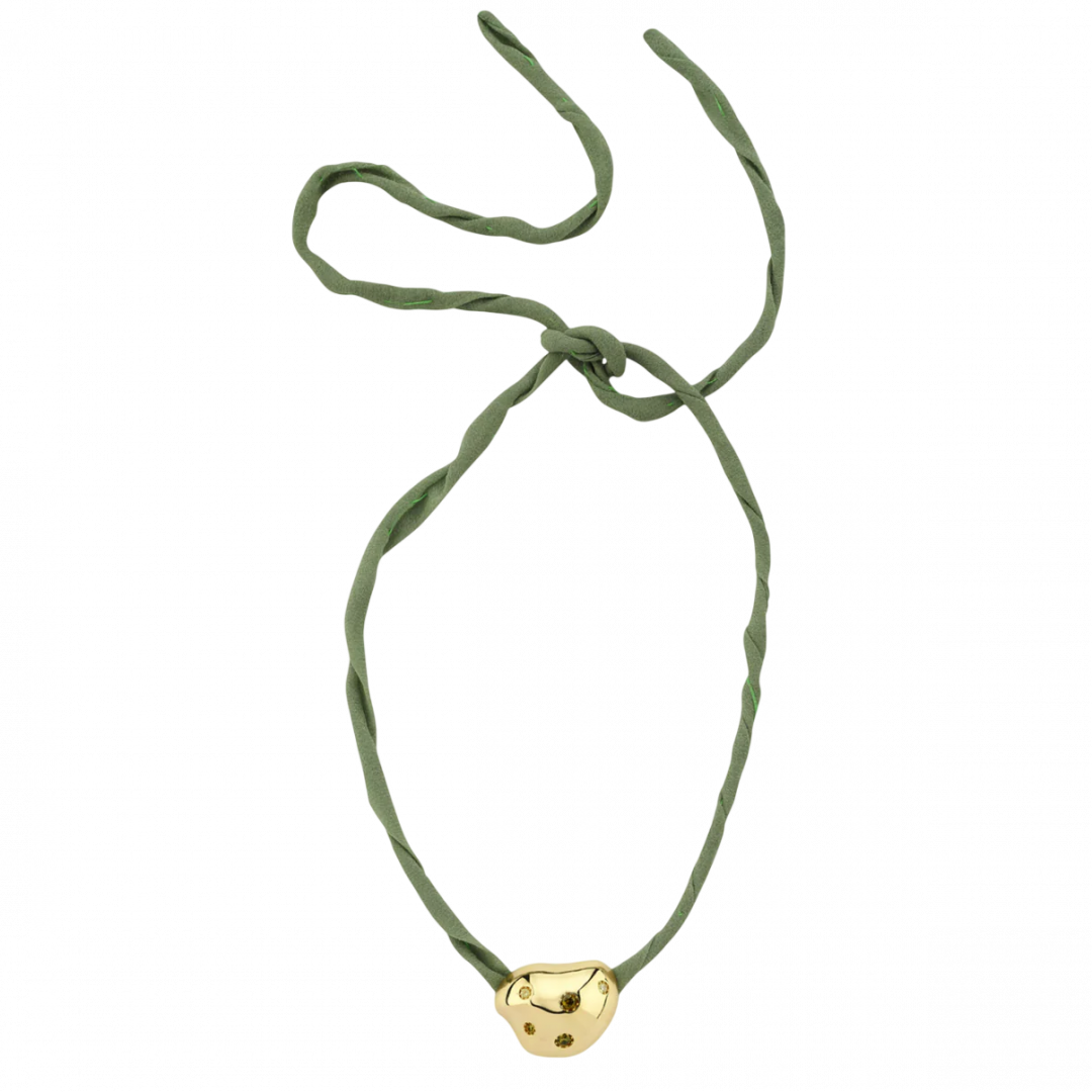 Shapeless Choker in Mint Green by BOULO on curated-crowd.com