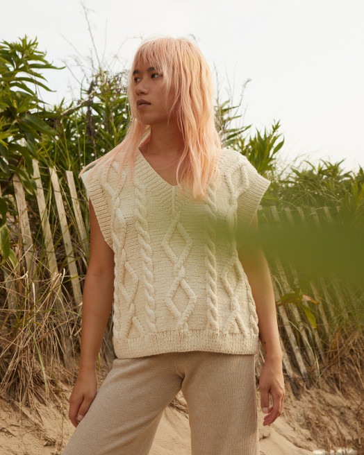 Laimė Alpaca Wool Vest by The Knotty Ones on curated-crowd.com