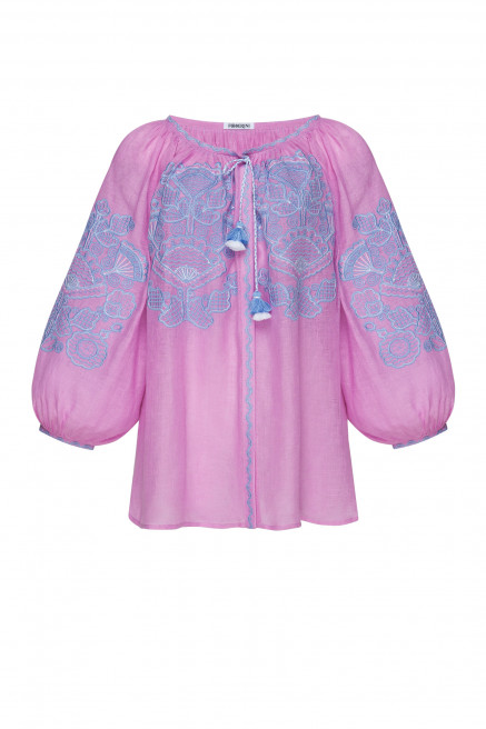 "Victory" Pink Blouse by FOBERINI on curated-crowd.com