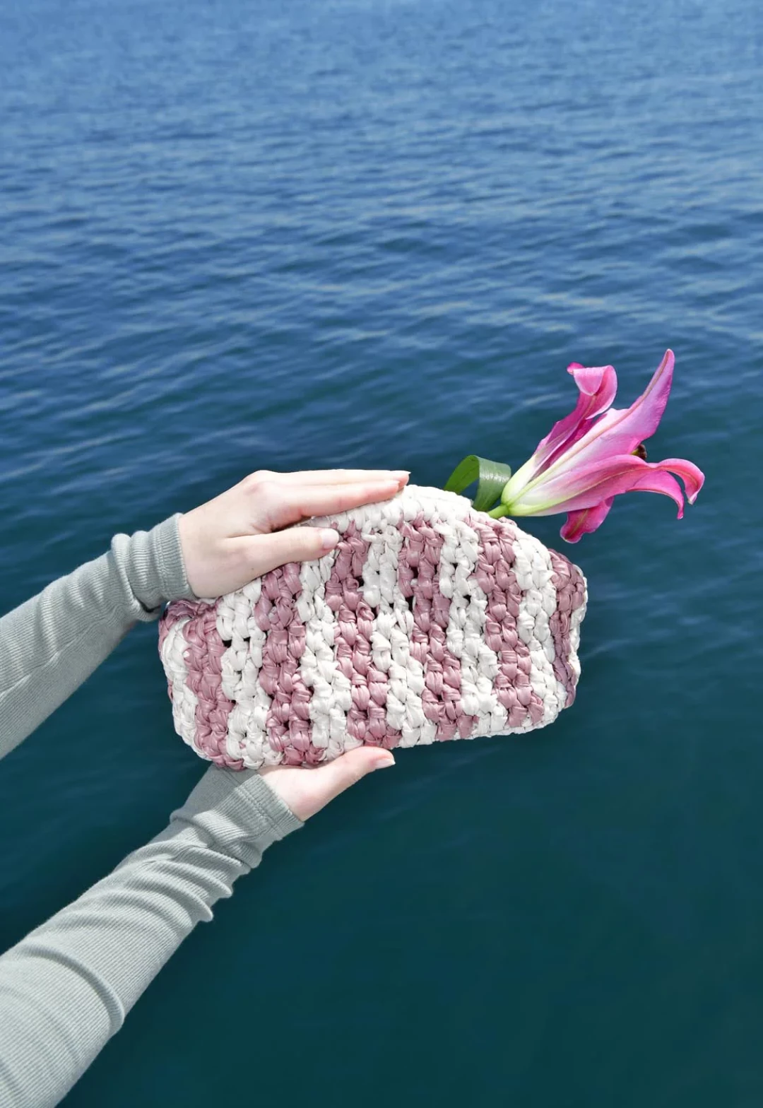 Lily Pink Clutch by DEINO'S on curated-crowd.com