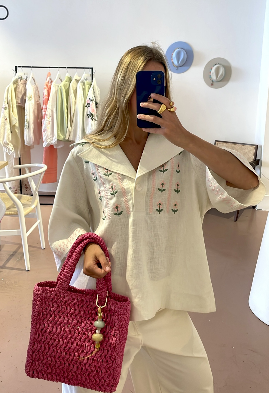 Linen Casual Shirt 'Bessarabiya Light' by Etnodim on curated-crowd.com