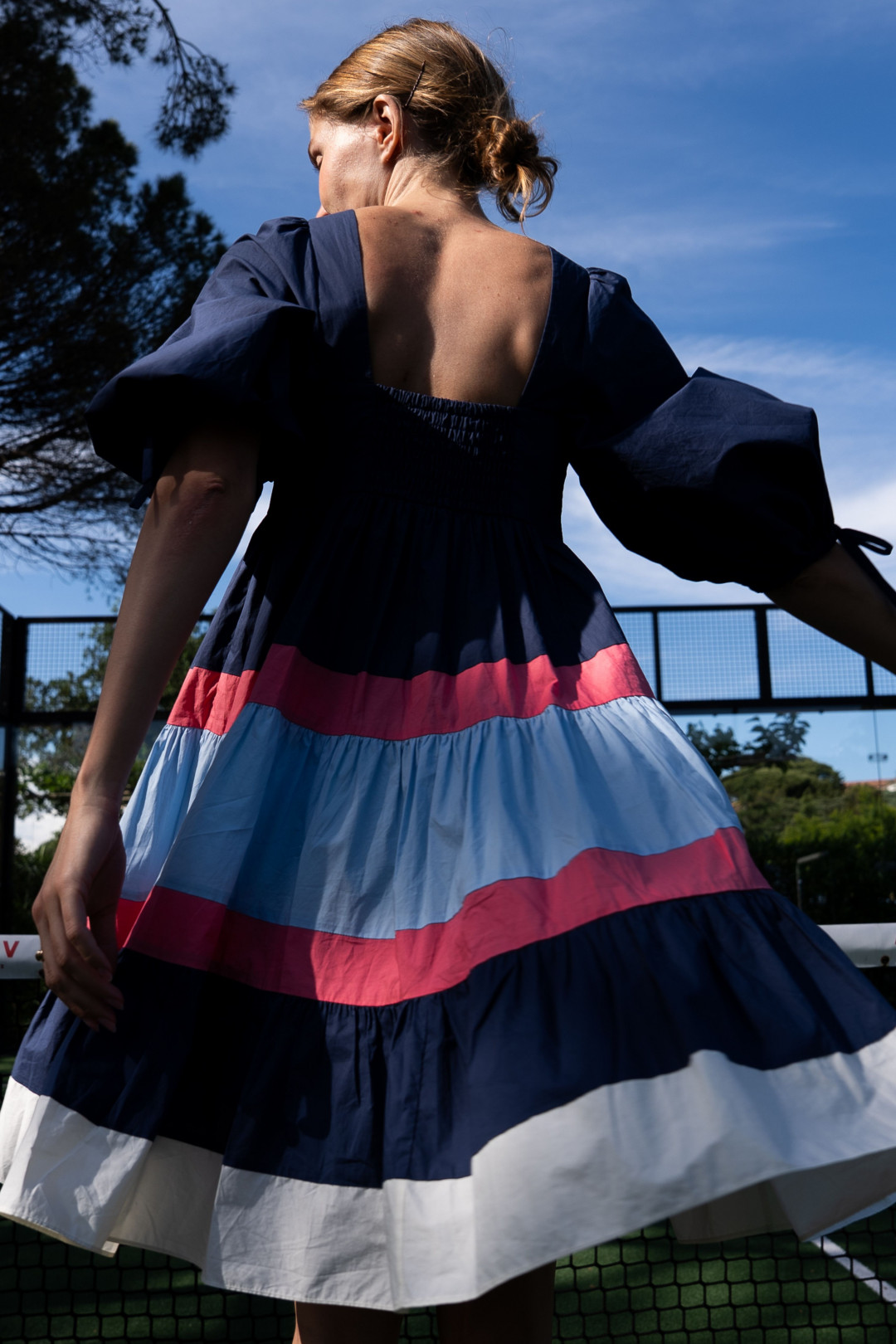 Martha Dress in Navy/Ivory by PAPER London on curated-crowd.com