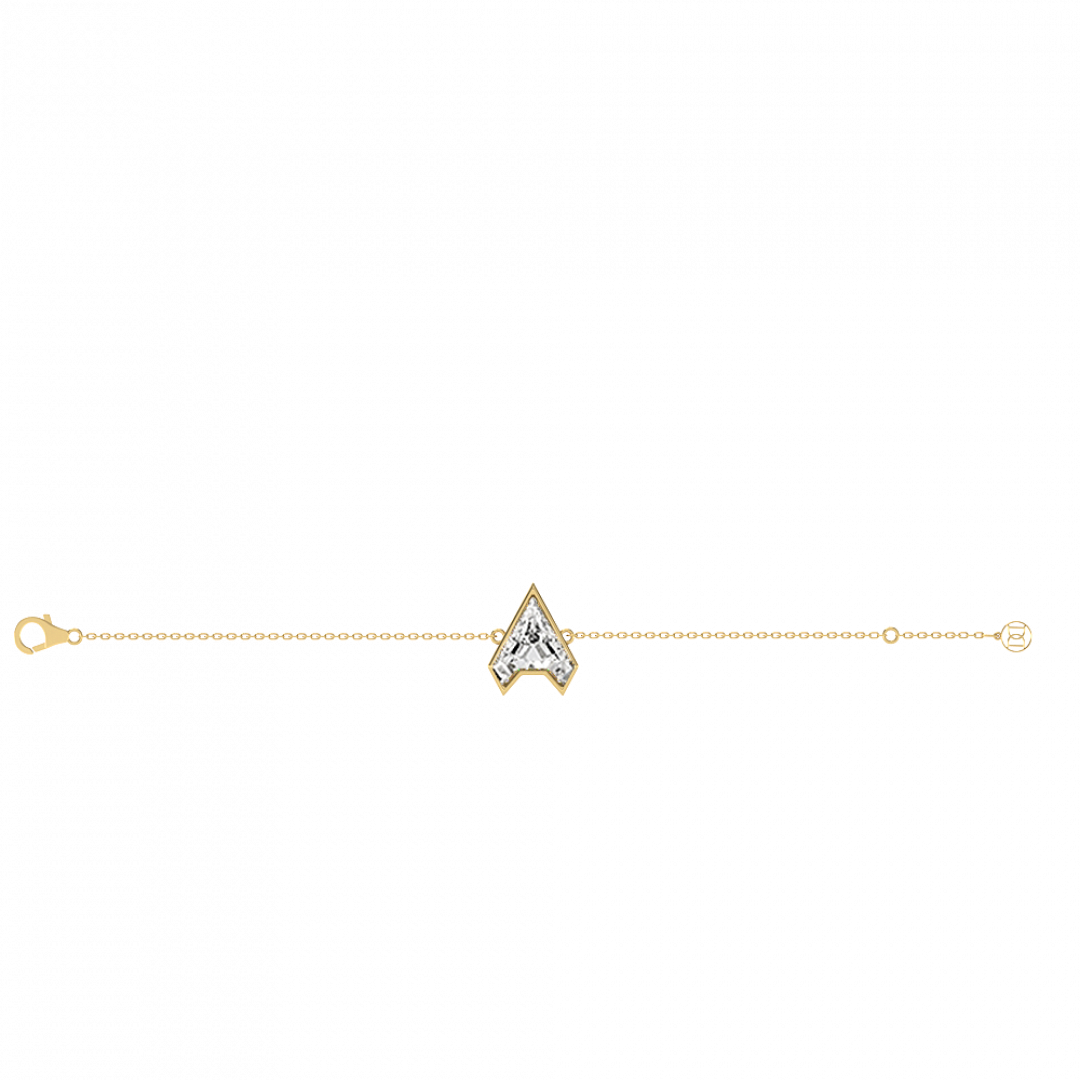 Alphabet Diamond Gold Bracelet by MOH on curated-crowd.com