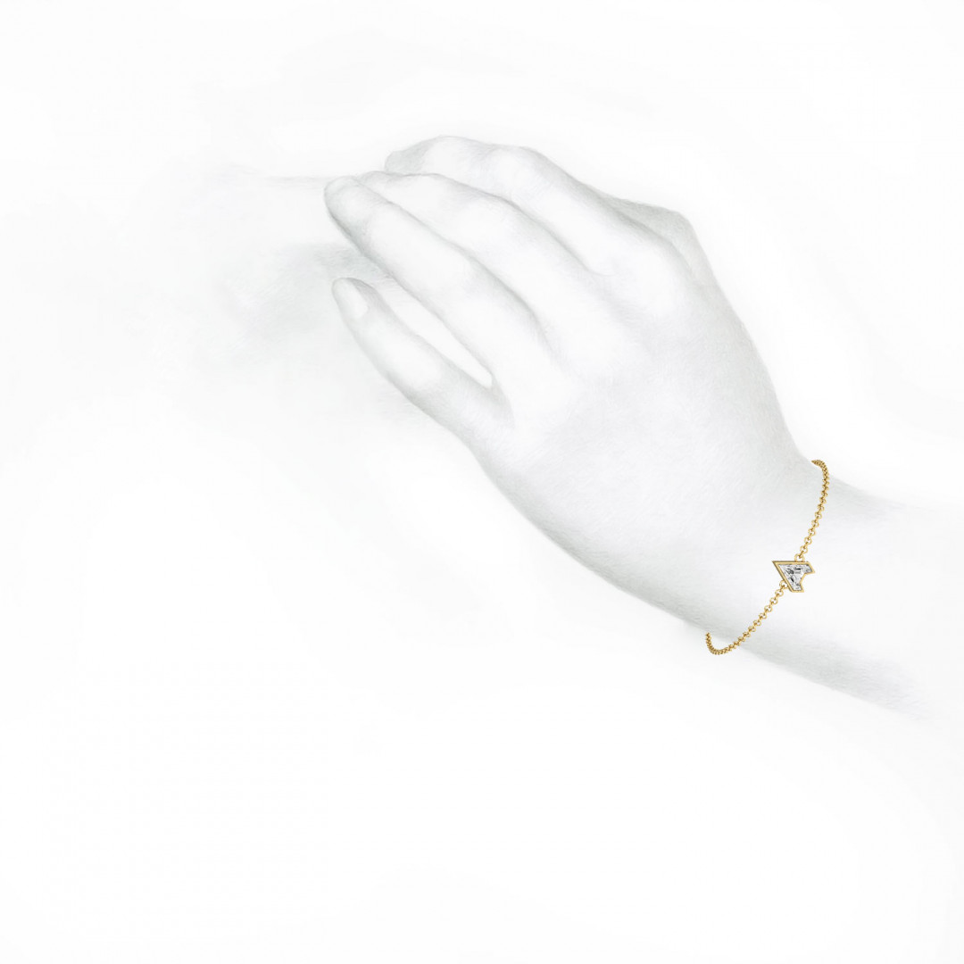Alphabet Diamond Gold Bracelet by MOH on curated-crowd.com
