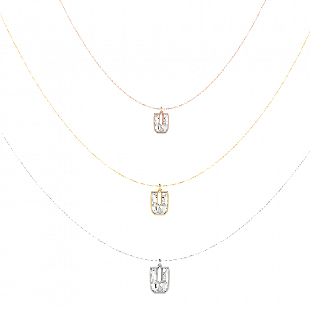 Alphabet Diamond Gold Pendant by MOH on curated-crowd.com