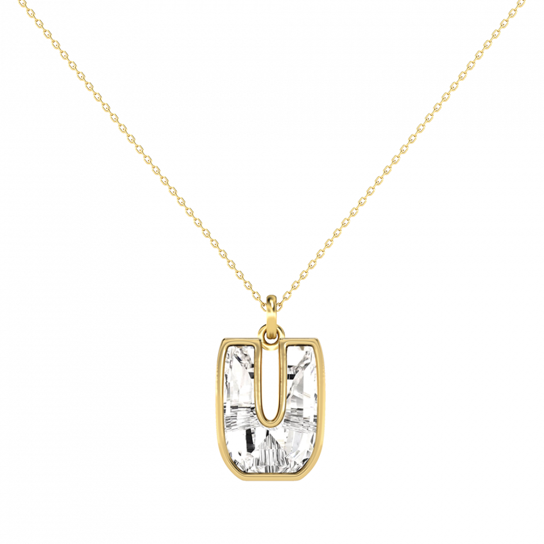 Alphabet Diamond Gold Pendant by MOH on curated-crowd.com