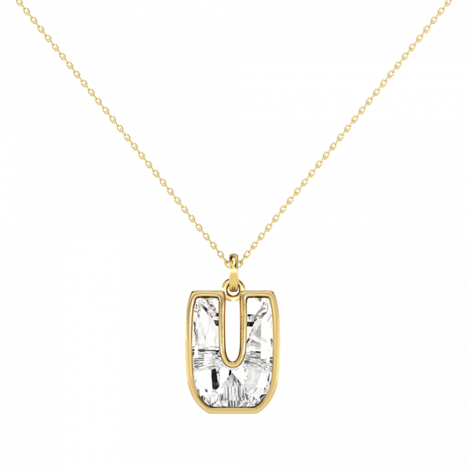 Alphabet Diamond Gold Pendant by MOH on curated-crowd.com