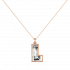 Alphabet Diamond Rose Gold Pendant by MOH on curated-crowd.com