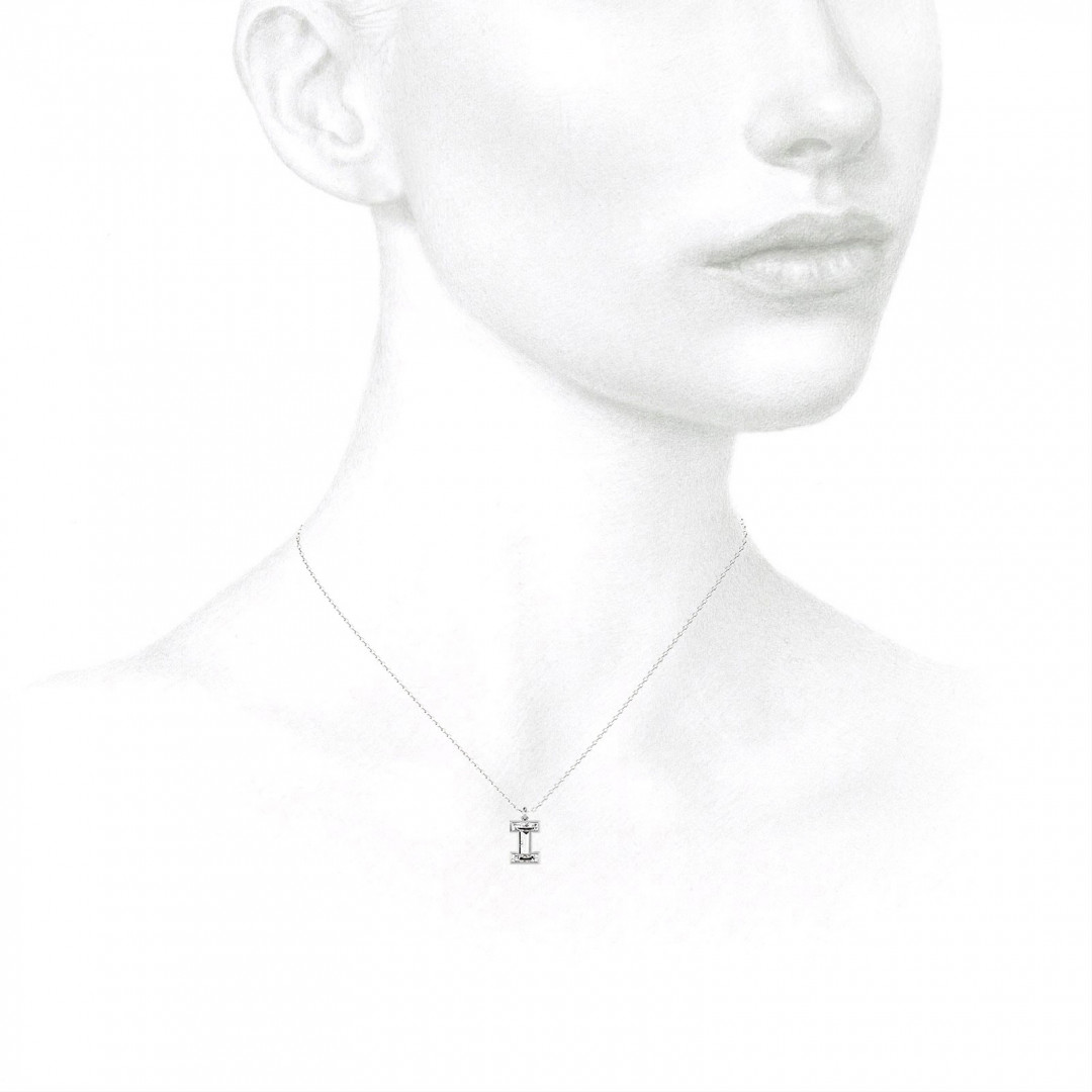 Alphabet Diamond White Gold Pendant by MOH on curated-crowd.com