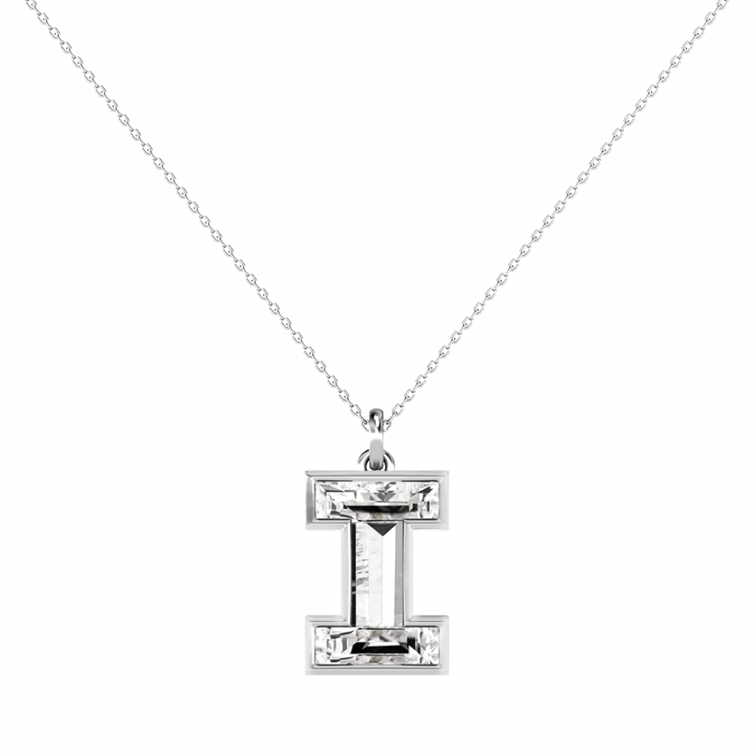 Alphabet Diamond White Gold Pendant by MOH on curated-crowd.com