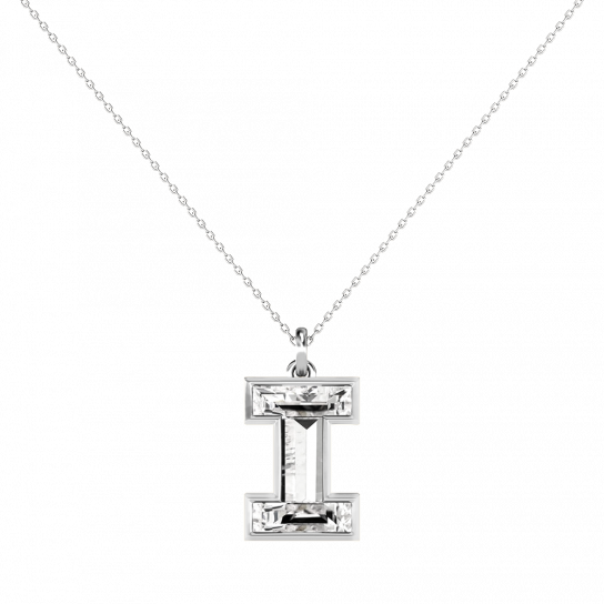 Alphabet Diamond White Gold Pendant by MOH on curated-crowd.com