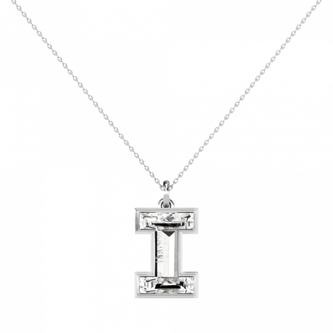 Alphabet Diamond White Gold Pendant by MOH on curated-crowd.com
