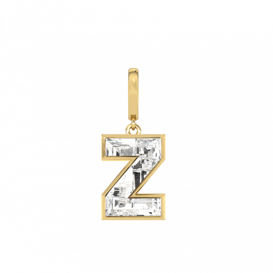 Alphabet Diamond Yellow Gold Charm by MOH on curated-crowd.com