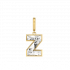 Alphabet Diamond Yellow Gold Charm by MOH on curated-crowd.com