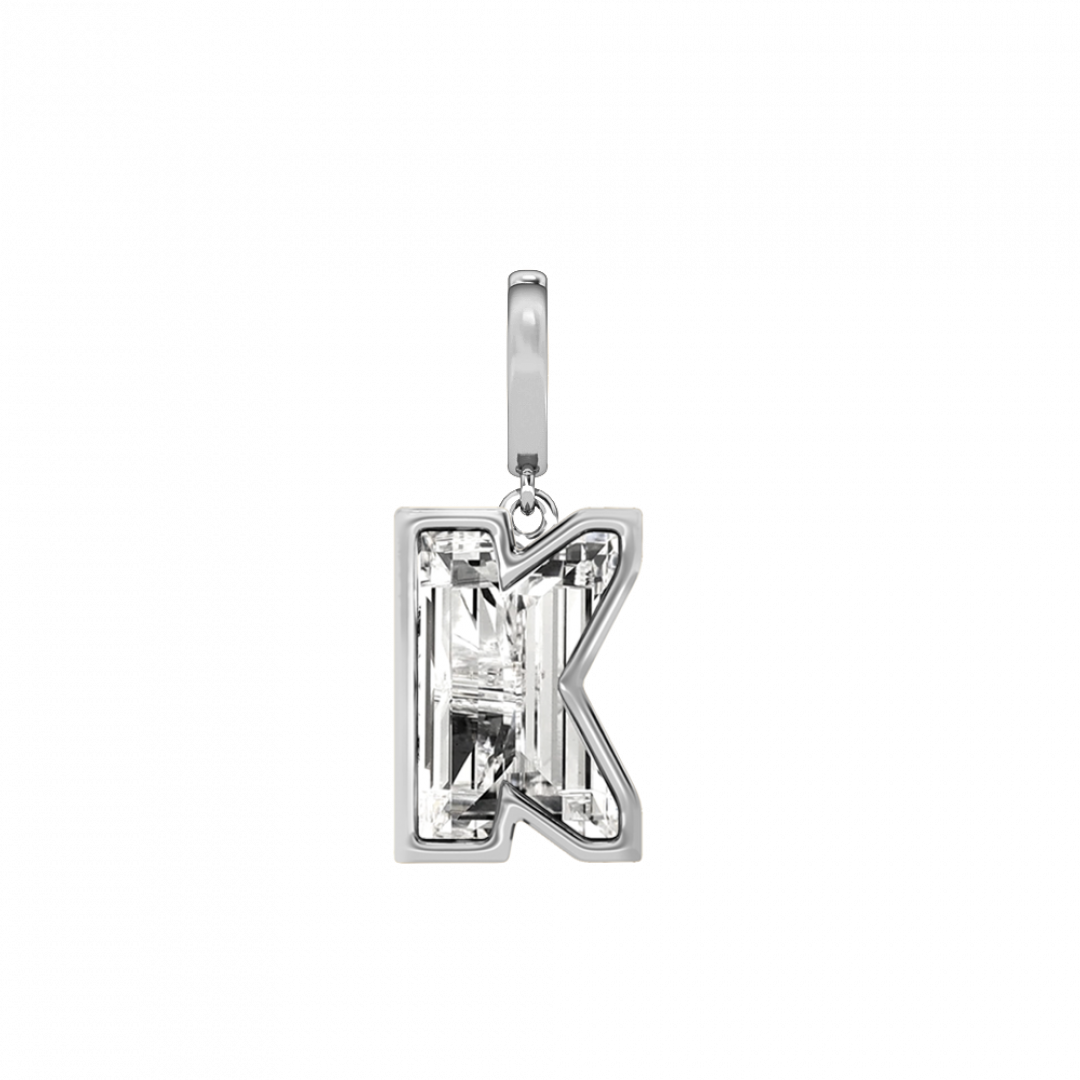 Alphabet Diamond White Gold Charm by MOH on curated-crowd.com