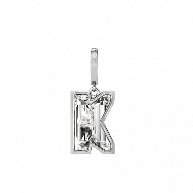 Alphabet Diamond White Gold Charm by MOH on curated-crowd.com