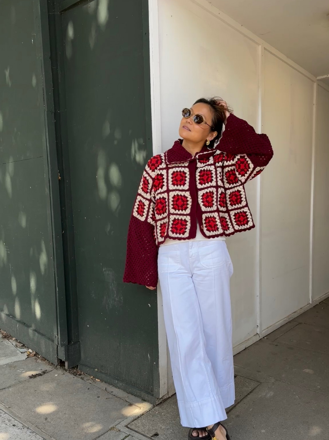 Anya Jacket Burgundy & Red by Jessica K on curated-crowd.com