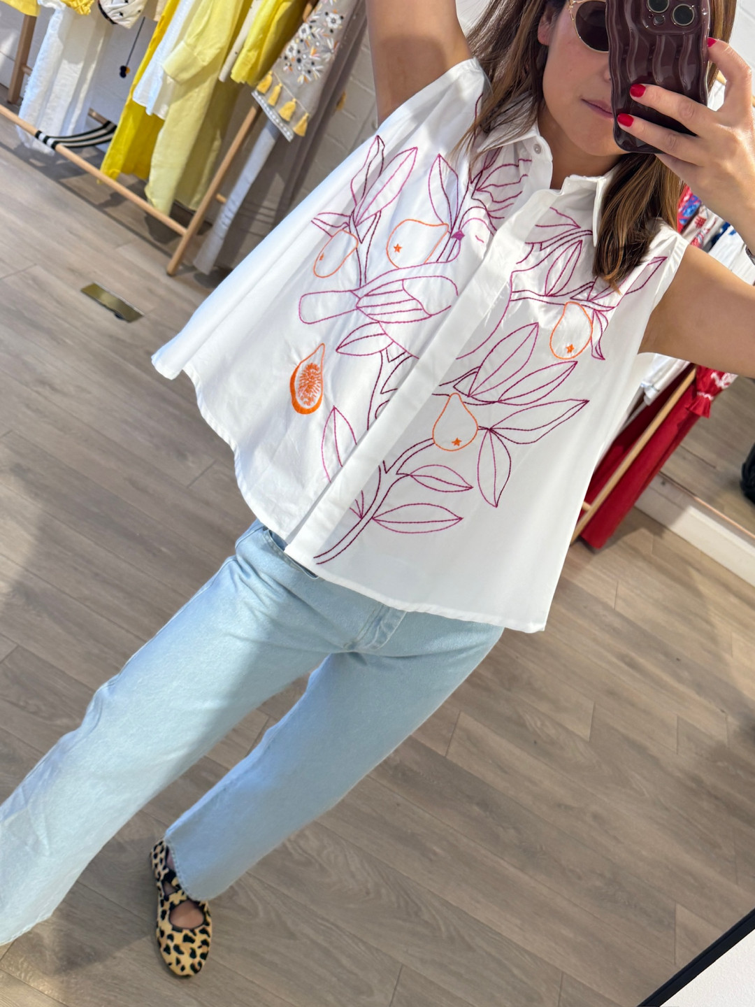Orange Fig Bird Shirt by Salim Azzam on curated-crowd.com