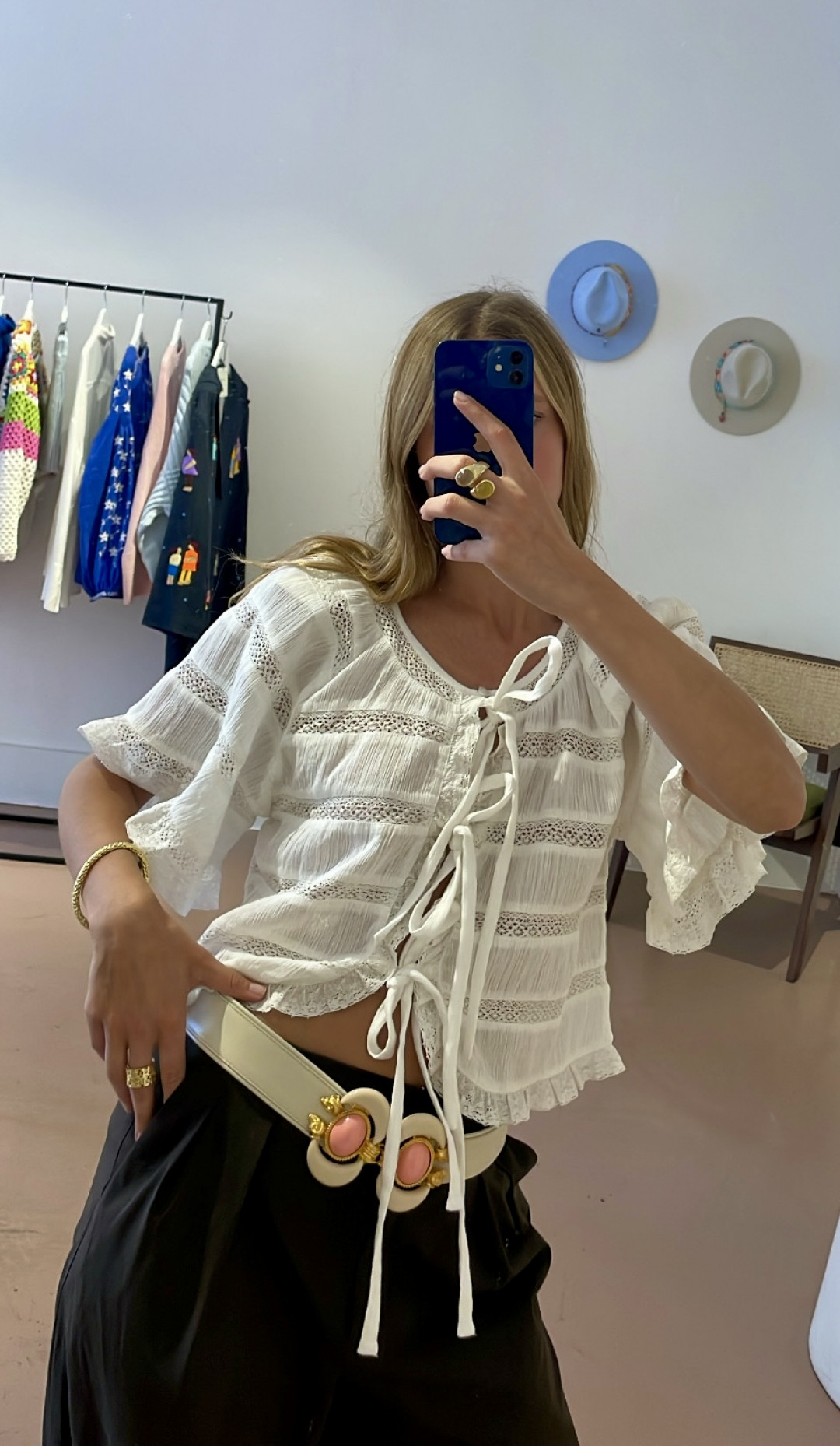 Aries Leather Belt by Sonia Petroff on curated-crowd.com