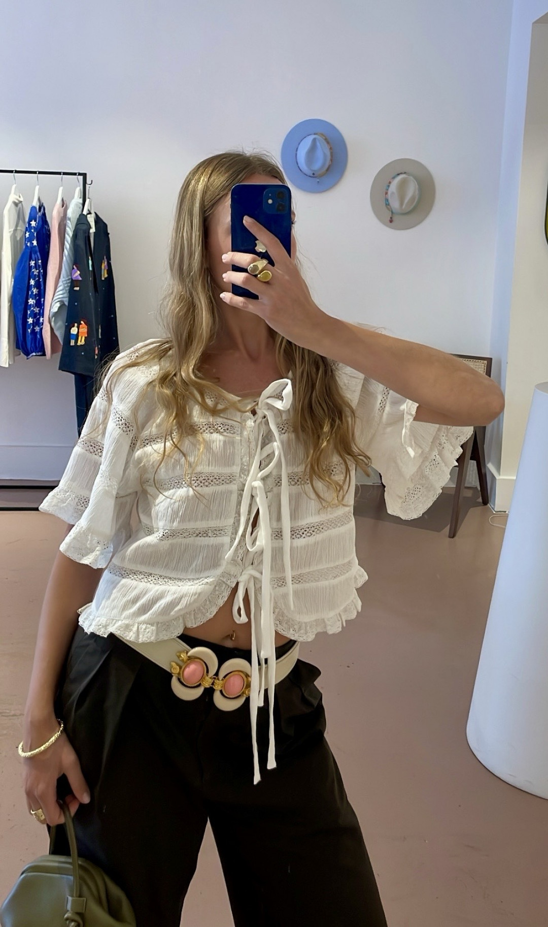 Aries Leather Belt by Sonia Petroff on curated-crowd.com