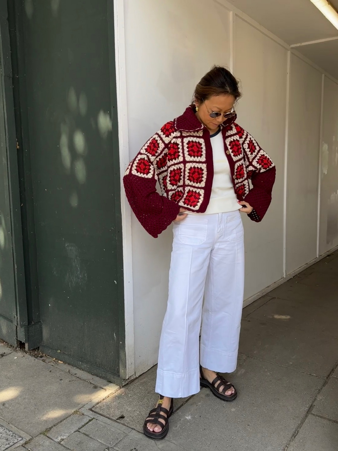 Anya Jacket Burgundy & Red by Jessica K on curated-crowd.com