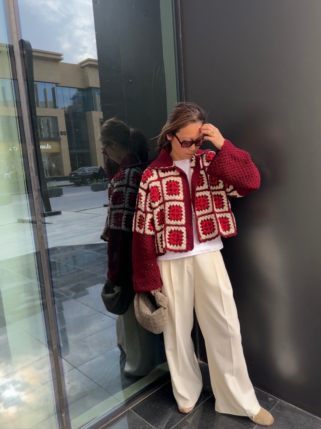 Anya Jacket Burgundy & Red by Jessica K on curated-crowd.com