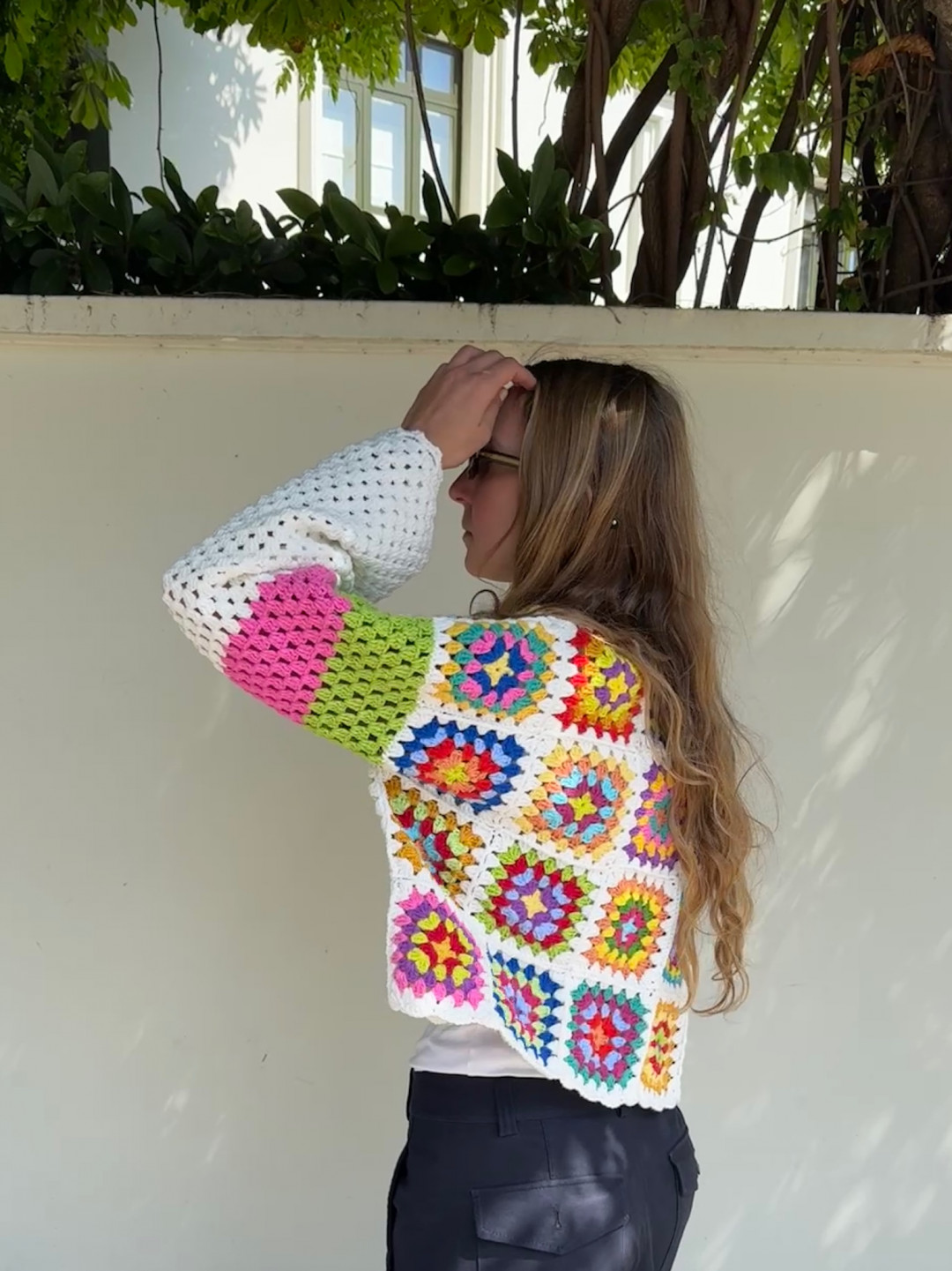 Saray Short Knit Jacket White by Jessica K on curated-crowd.com