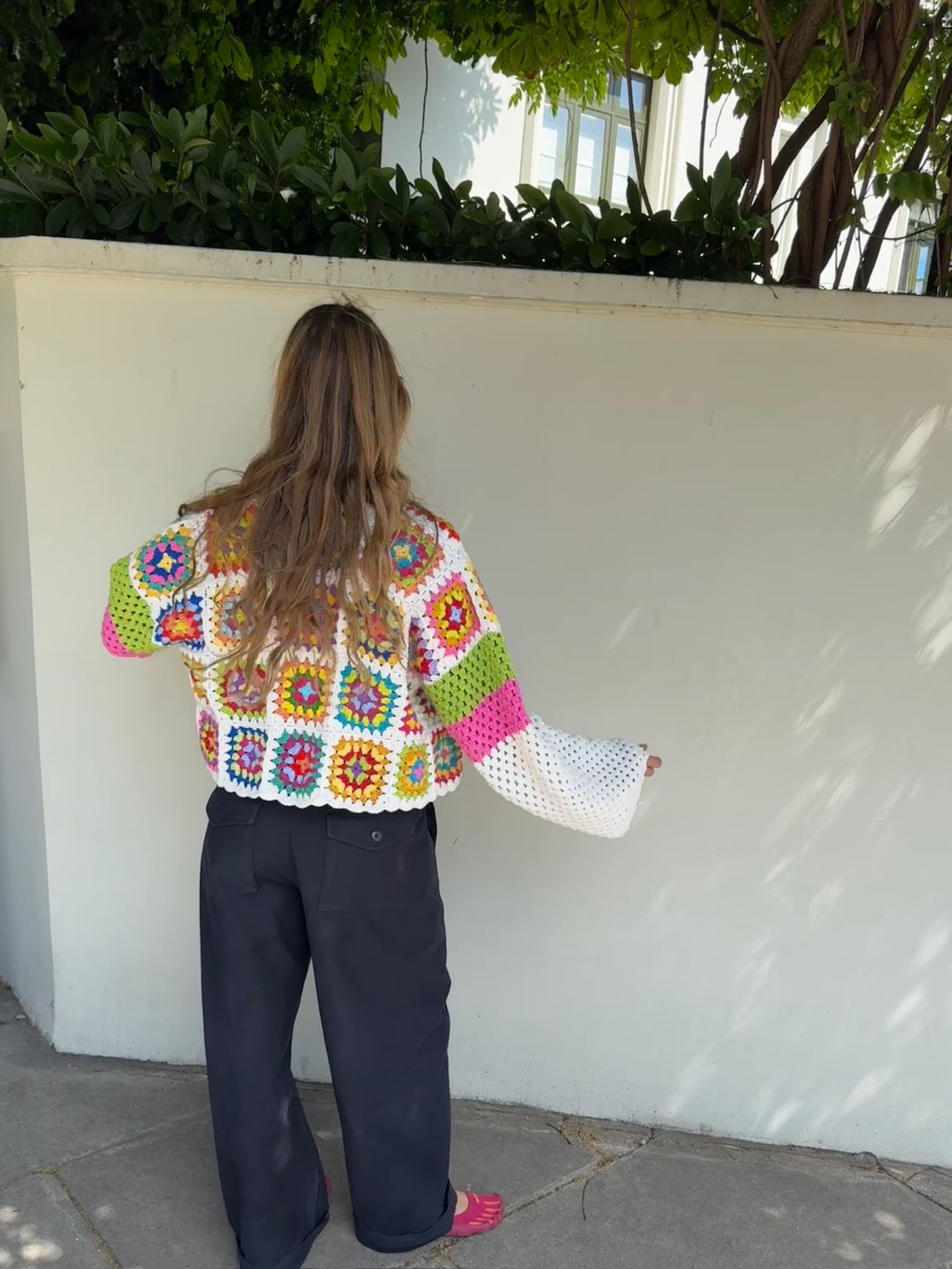 Saray Short Knit Jacket White by Jessica K on curated-crowd.com