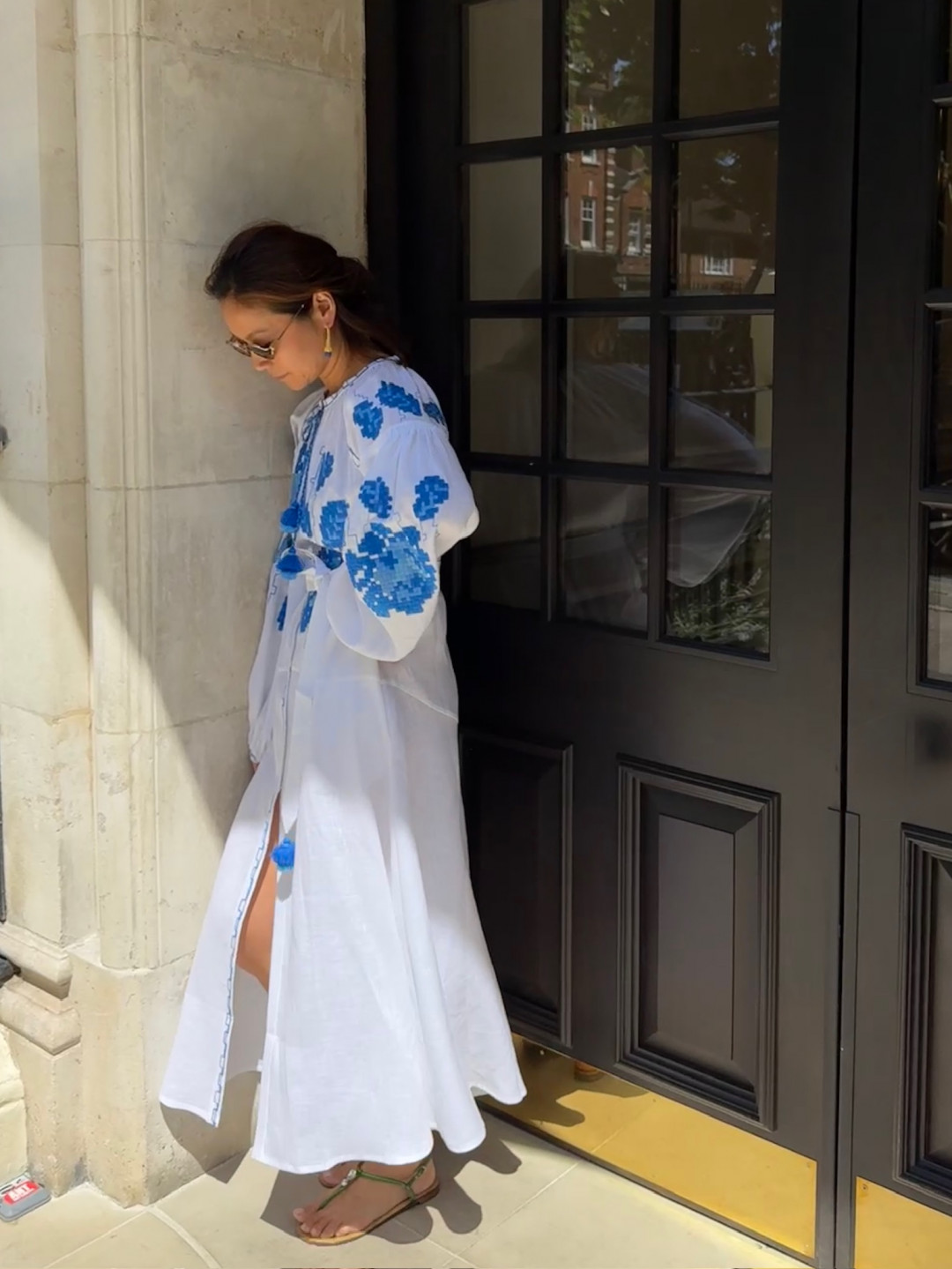 Camelia White Midi Dress by FOBERINI on curated-crowd.com