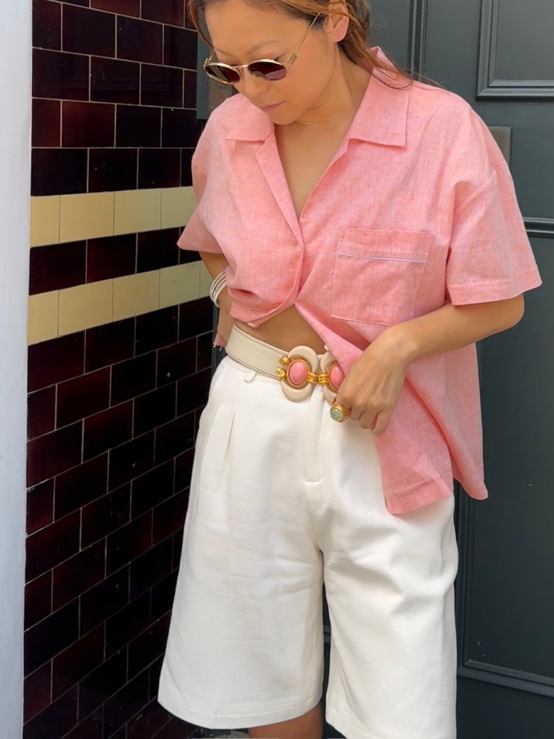 Aries Leather Belt by Sonia Petroff on curated-crowd.com