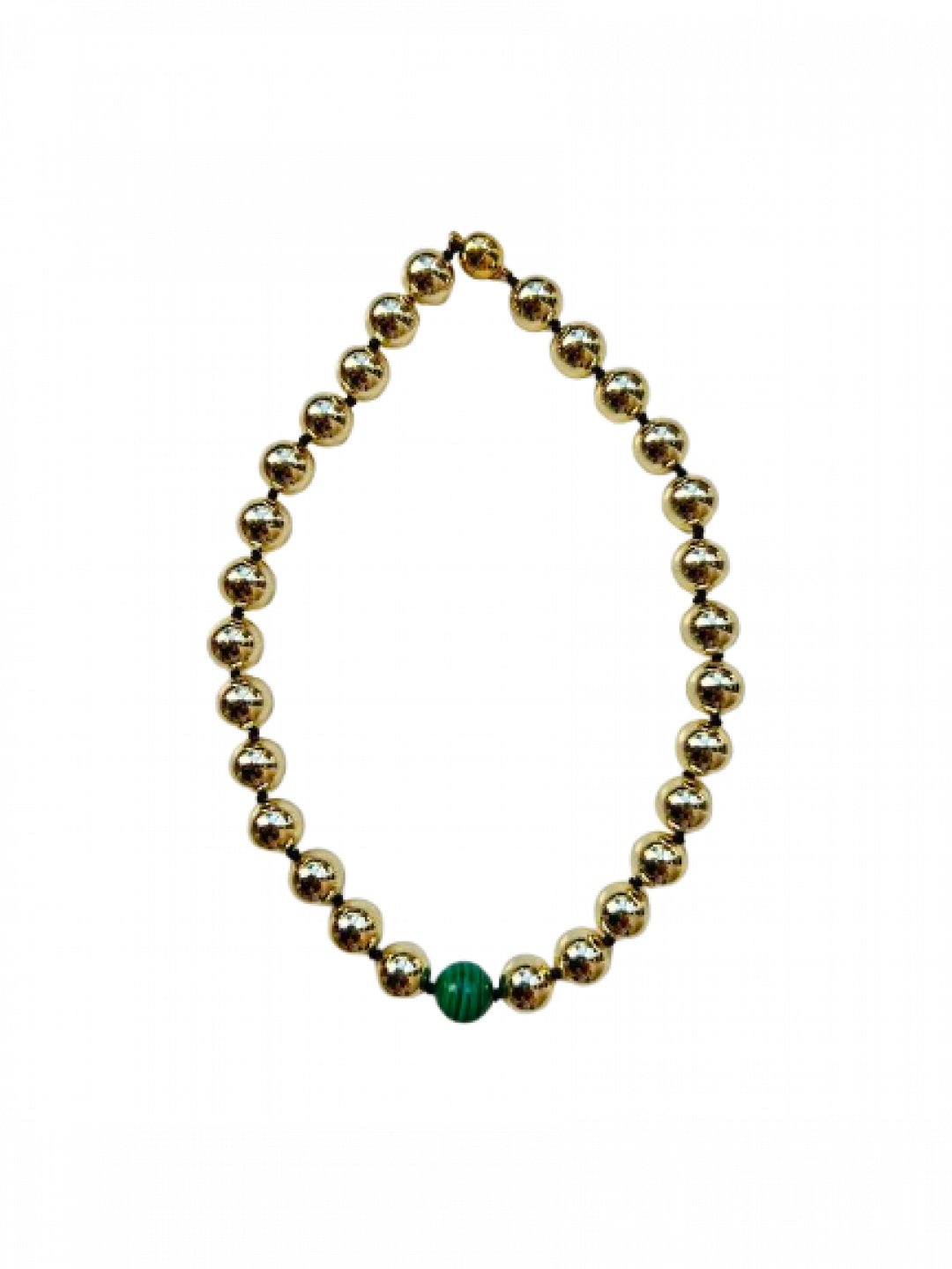 Aria Gold/Green Necklace by Emili on curated-crowd.com