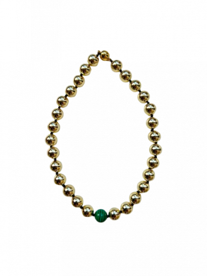 Aria Gold/Green Necklace by Emili on curated-crowd.com