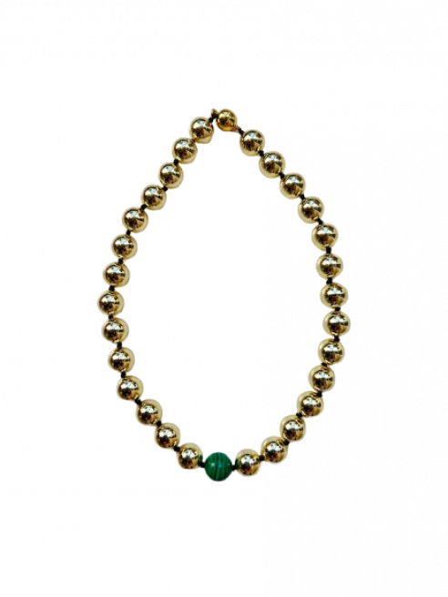 Aria Gold/Green Necklace by Emili on curated-crowd.com