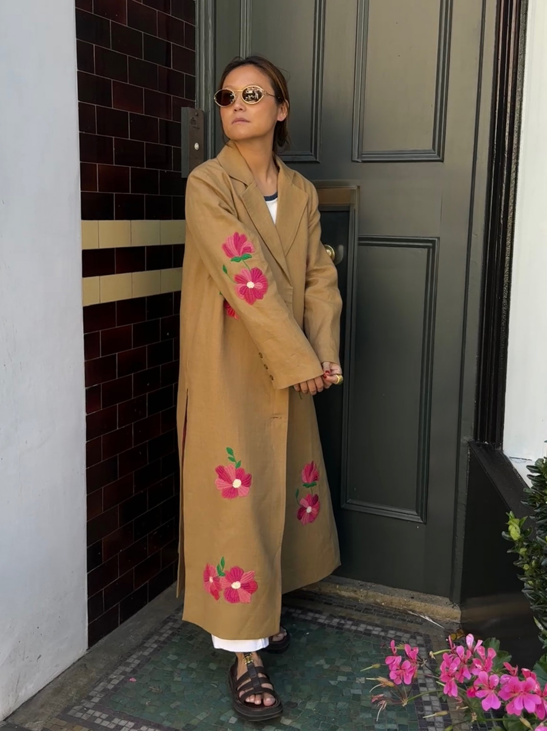 New Daisy Linen Coat by Artwear Gallery on curated-crowd.com