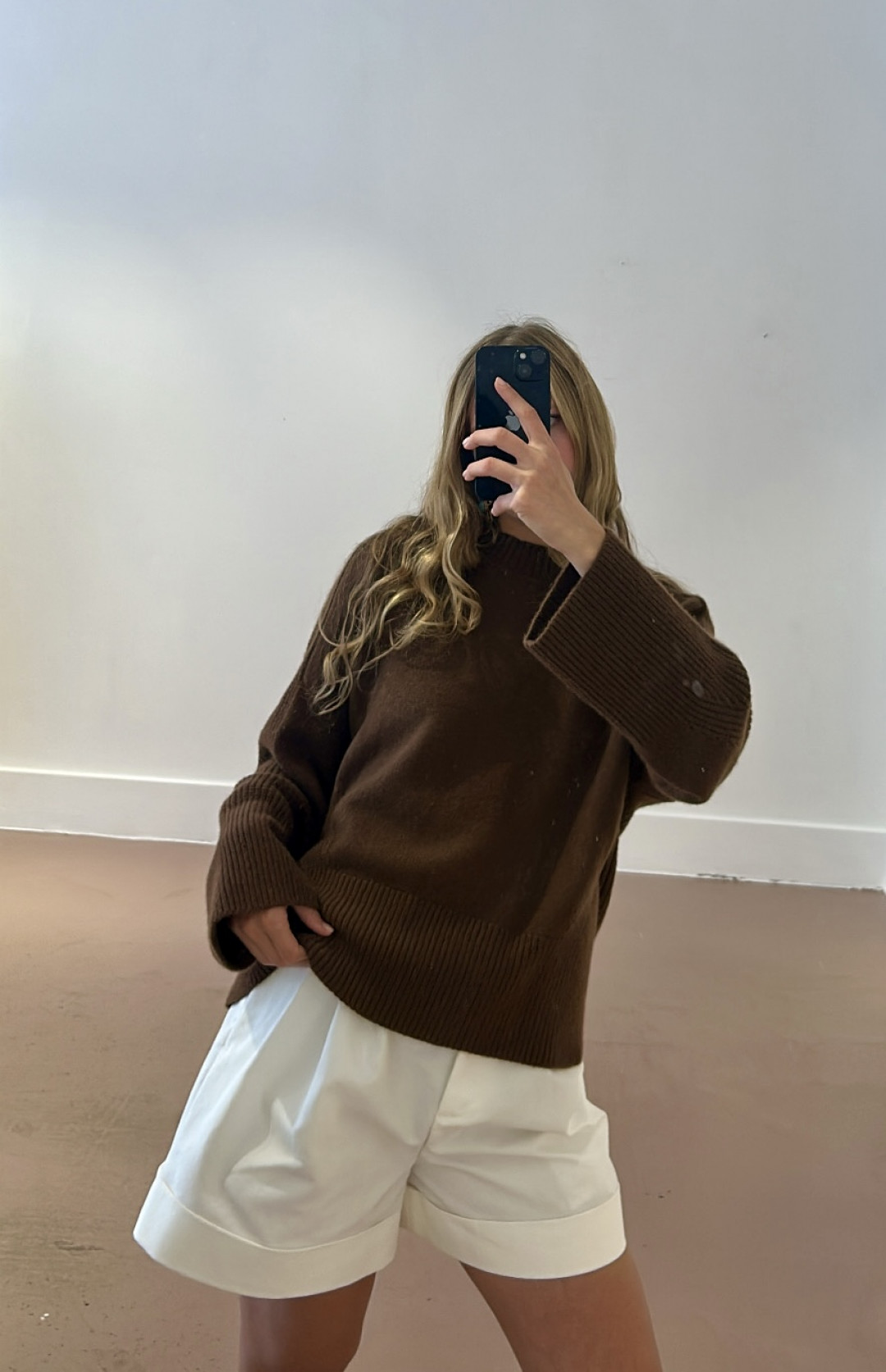 Ribbed Detail Lofty Crew Sweatshirt by LOOP Cashmere on curated-crowd.com