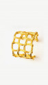 Wide Openwork Wicker Cuff by Tay Jewellery on curated-crowd.com