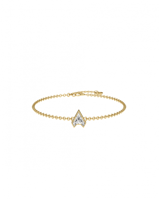 Alphabet Diamond Gold Bracelet by MOH on curated-crowd.com