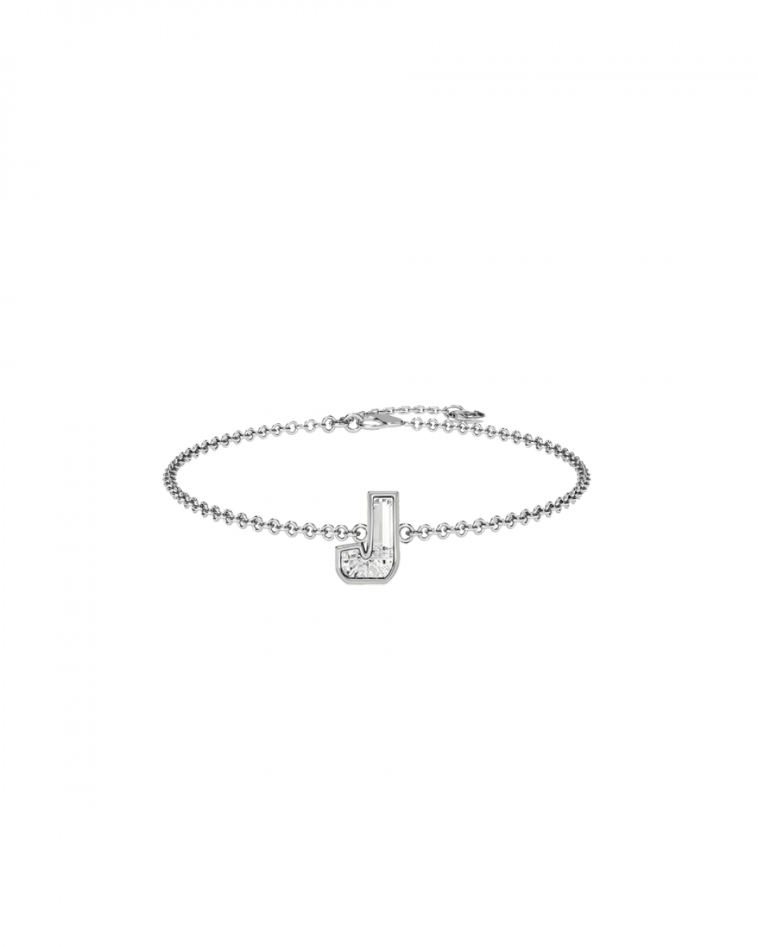 Alphabet Diamond White Gold Bracelet by MOH on curated-crowd.com