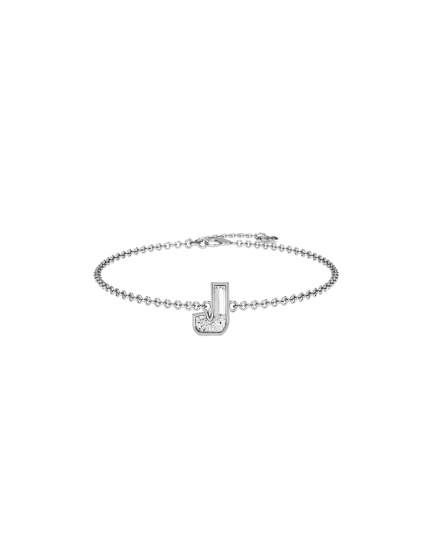 Alphabet Diamond White Gold Bracelet by MOH on curated-crowd.com