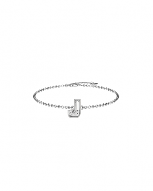 Alphabet Diamond White Gold Bracelet by MOH on curated-crowd.com