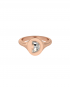 Alphabet Diamond Signet Rose Gold Ring by MOH on curated-crowd.com