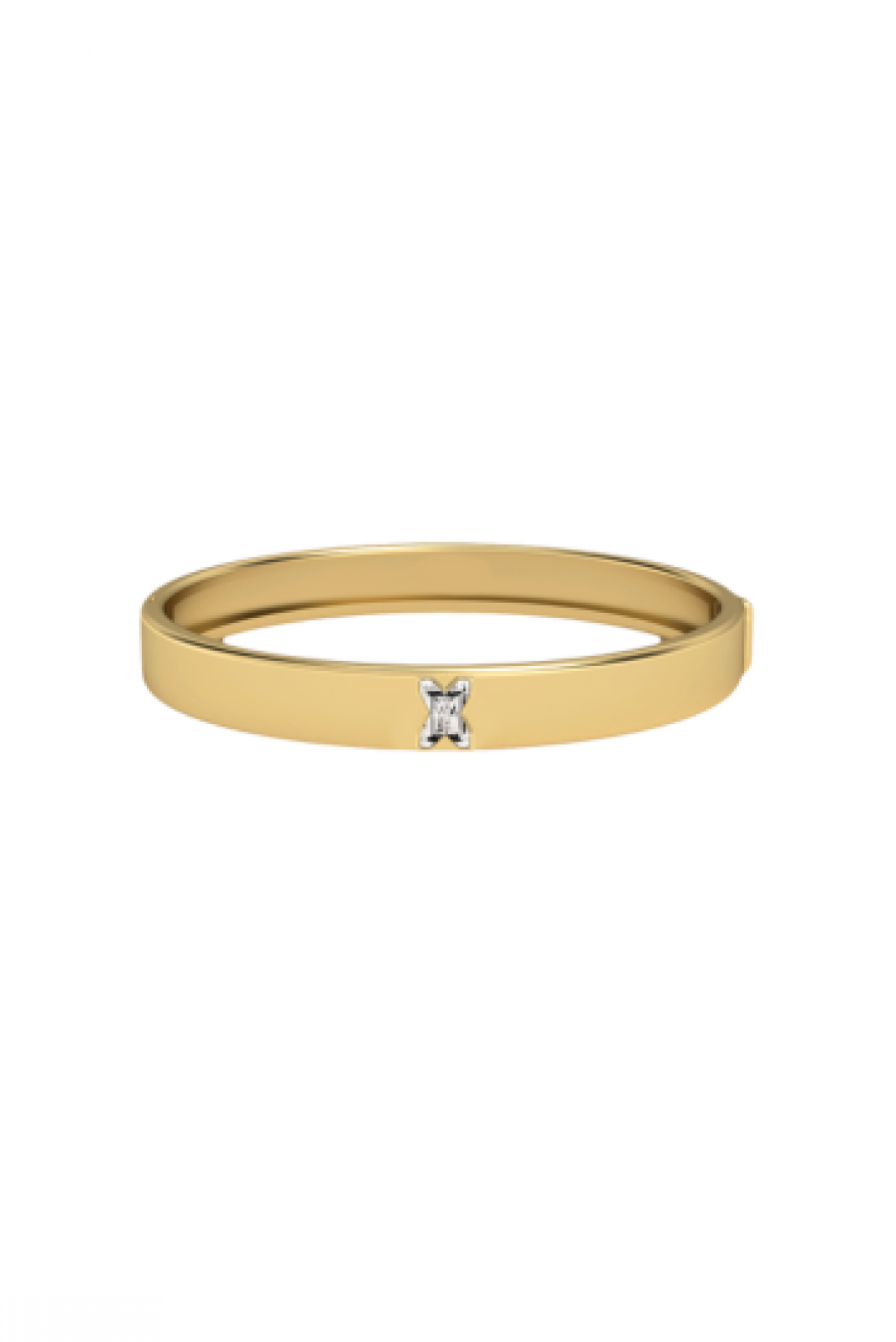 Alphabet Diamond Gold Bangle by MOH on curated-crowd.com